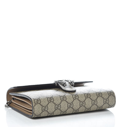 Gucci GG Supreme Monogram Mini Dionysus Chain Wallet Beige Taupe 4 of 11