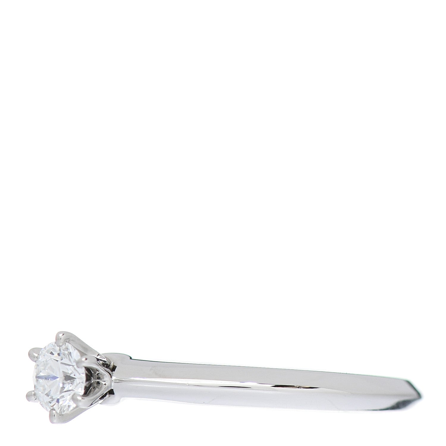 Tiffany Platinum Diamond .22ct Solitaire Engagement Ring 51 5.75 3 of 6