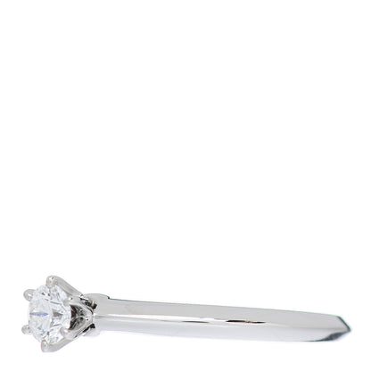 Tiffany Platinum Diamond .22ct Solitaire Engagement Ring 51 5.75 3 of 6