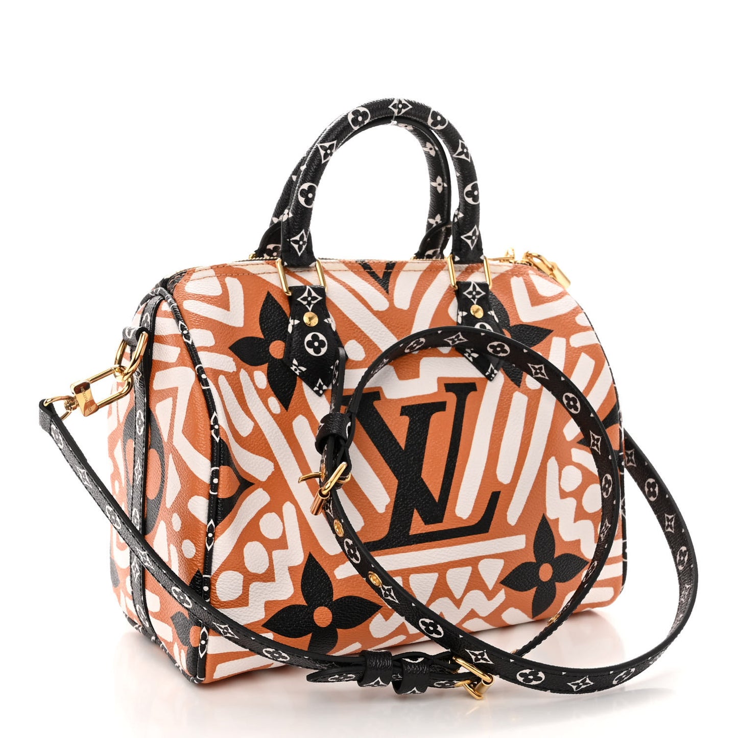 Monogram Giant Crafty Speedy Bandouliere 25 Creme Caramel