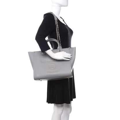 Chanel Caviar Studded Small Deauville Tote Grey 2 of 12