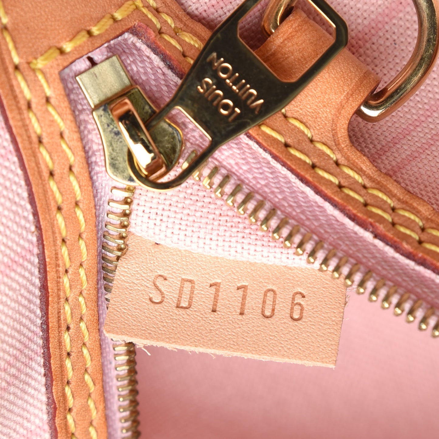 Damier Azur Delightful MM Rose Ballerine