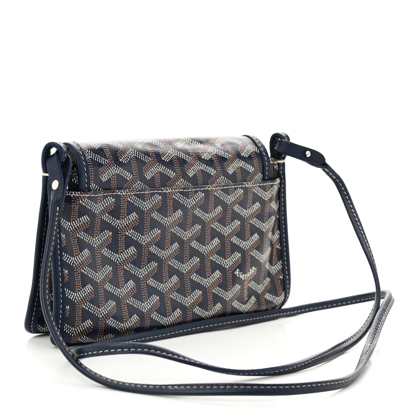 Goyardine Plumet Wallet Clutch Navy