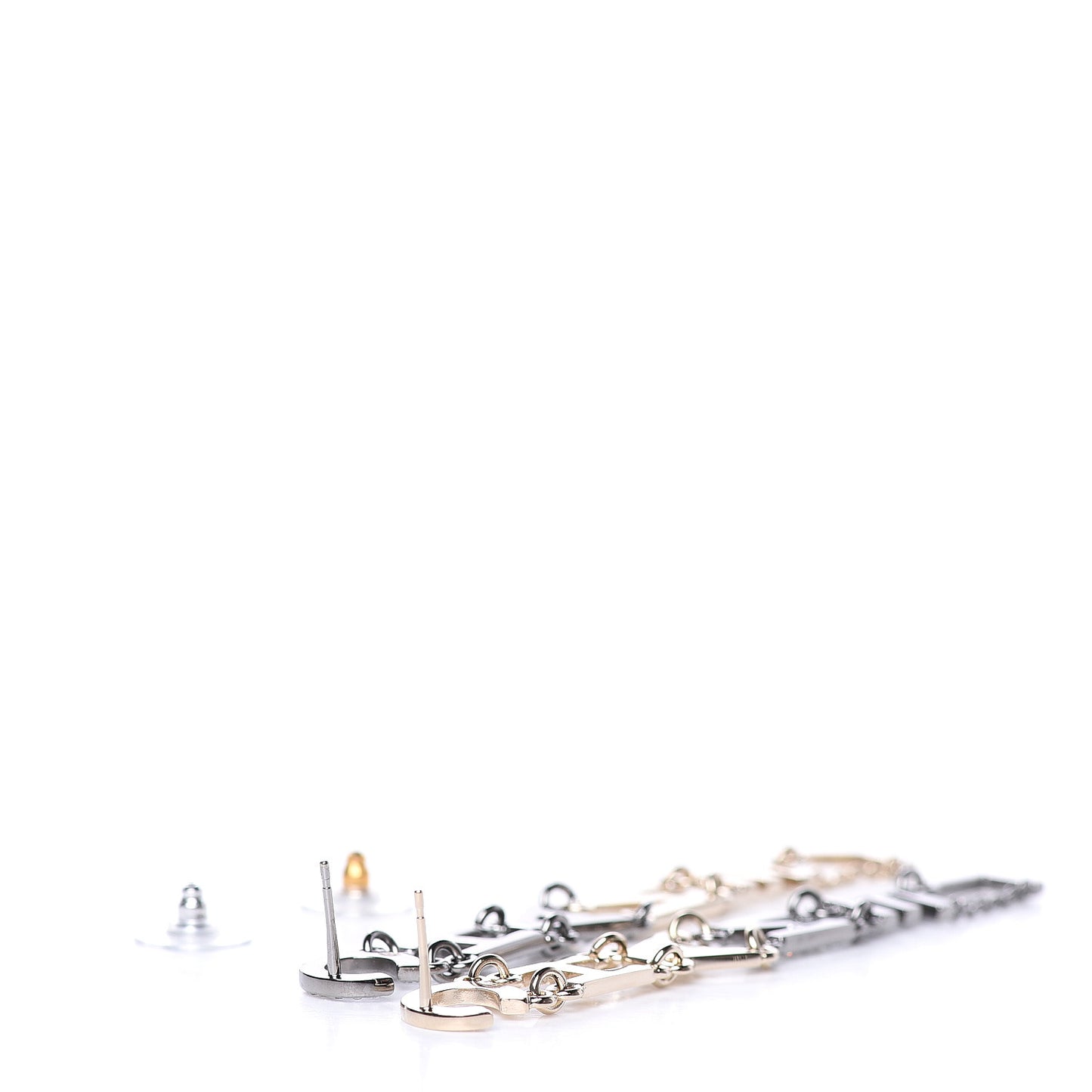 Crystal Pearl Bright Young Things Earrings Gold Ruthenium