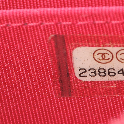 Chanel Caviar Quilted Boy Zip Around Coin Purse Wallet Fuchsia 10 of 15