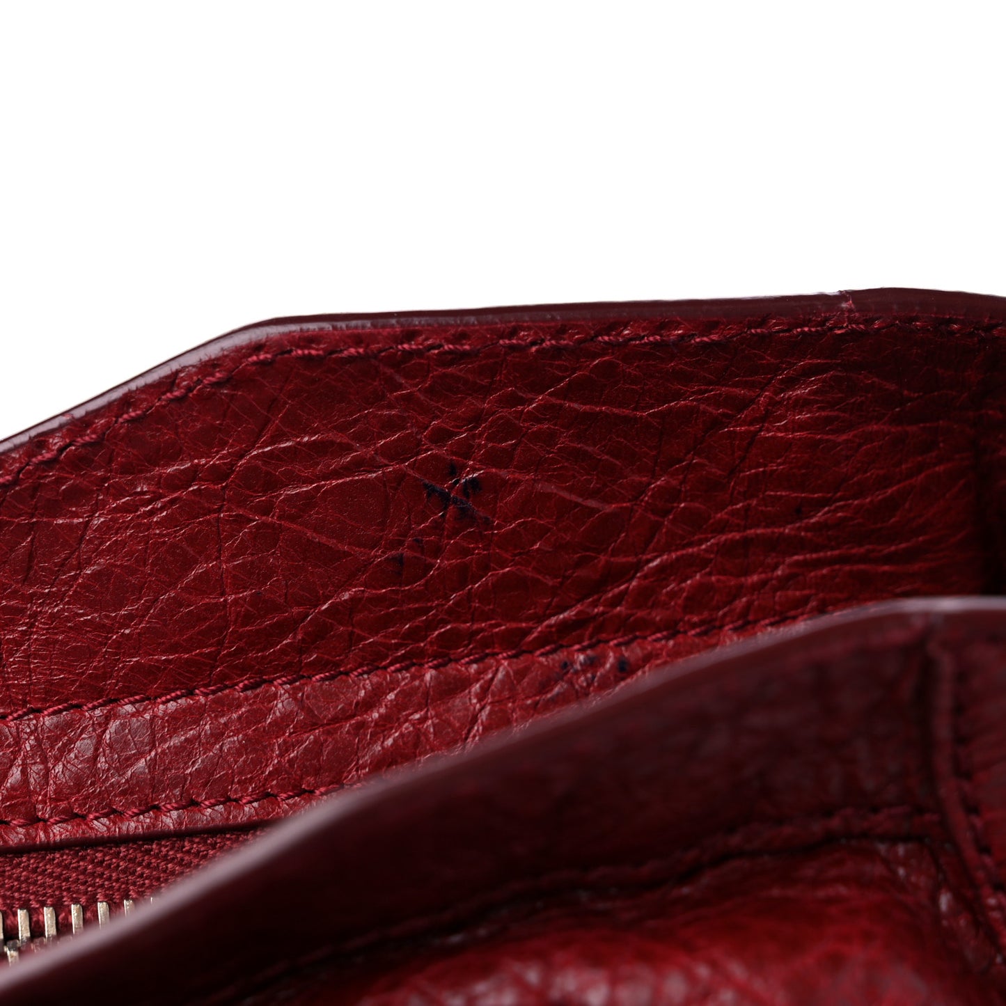 Agneau Giant 12 Silver Hardware City Rouge Cerise