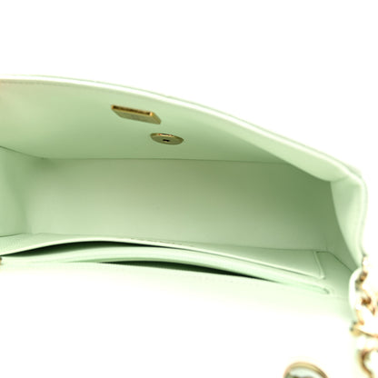 Chanel Lambskin Quilted Mini Rectangular Flap Light Green 5 of 10