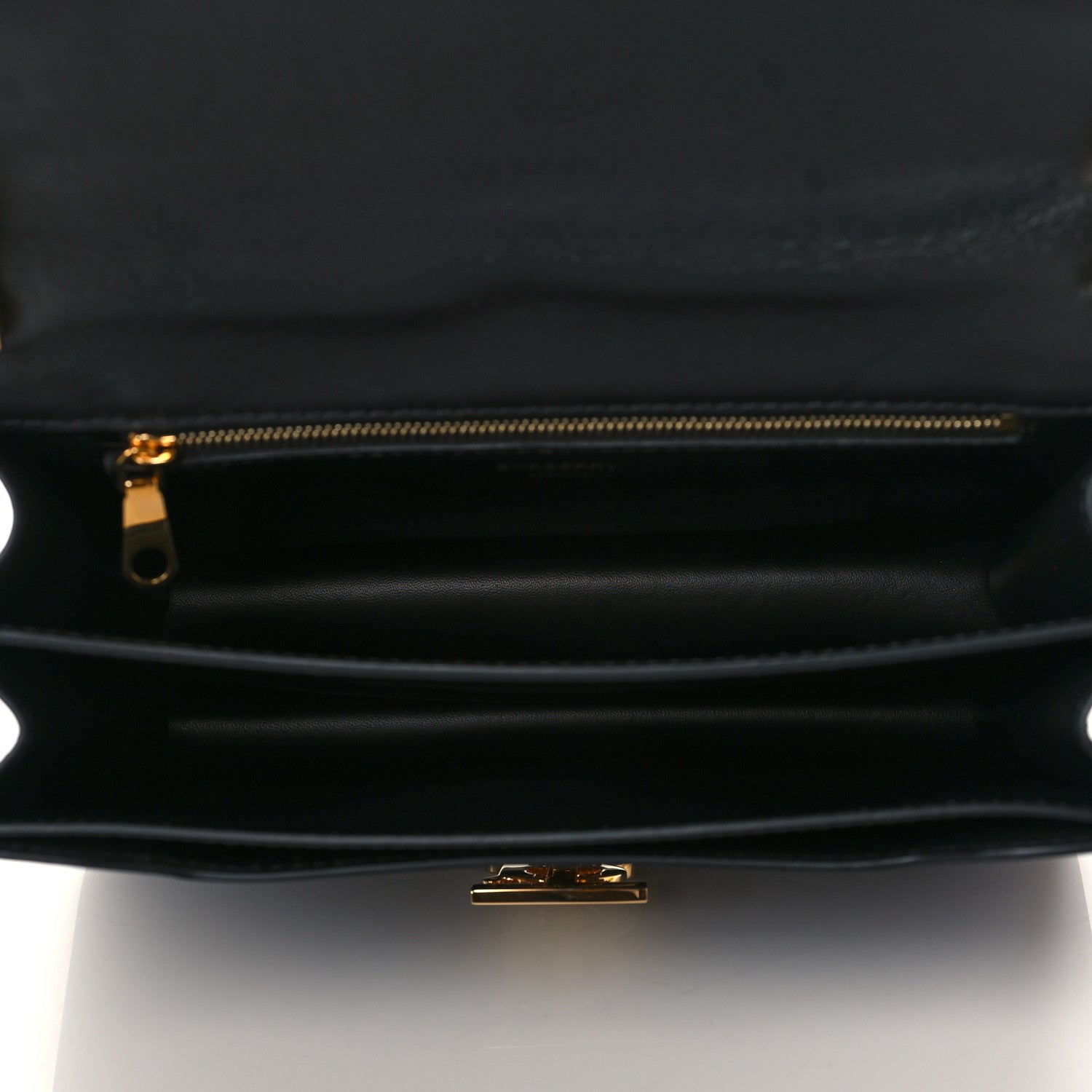 Burberry Calfskin Medium TB Bag Black 4 of 8