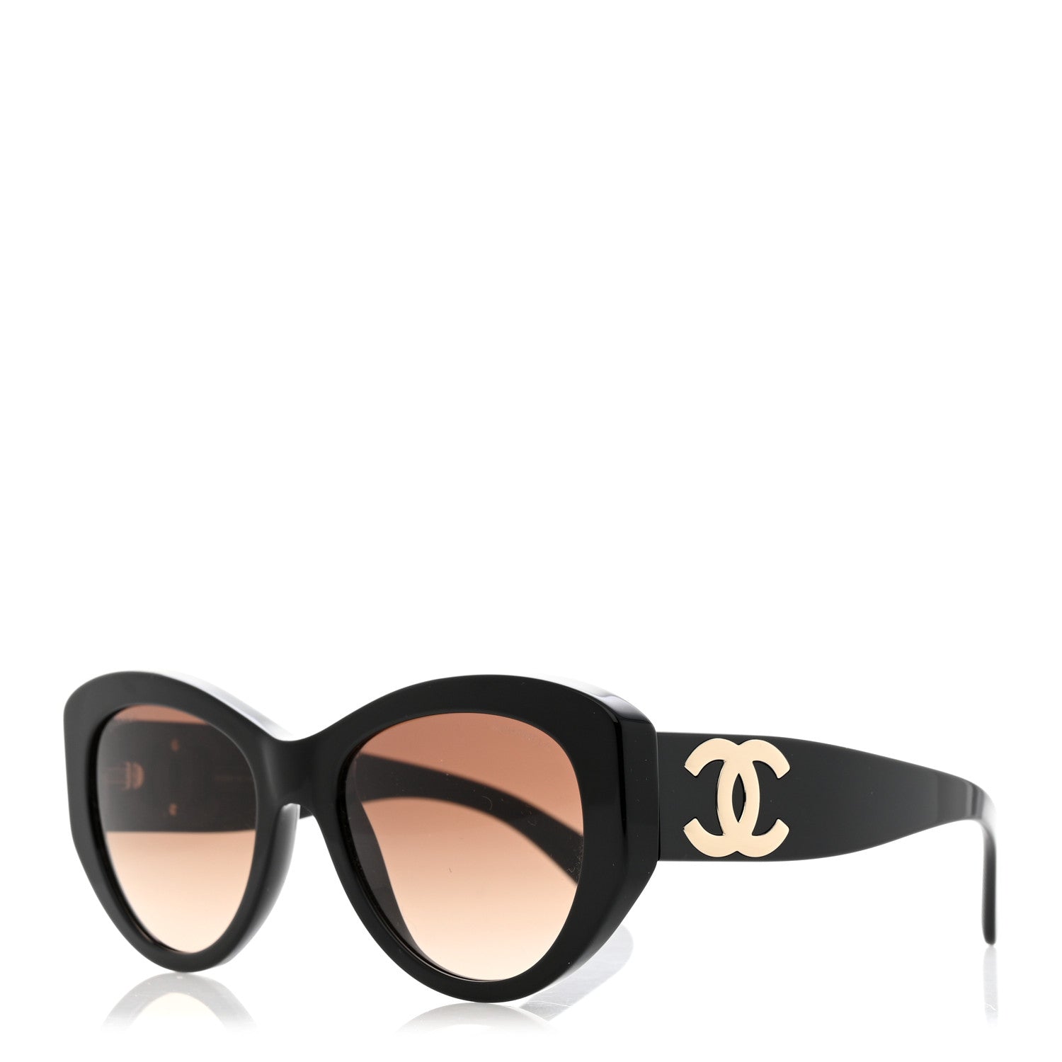 Chanel Acetate Butterfly Large CC Sunglasses 5492 Black 1 of 8