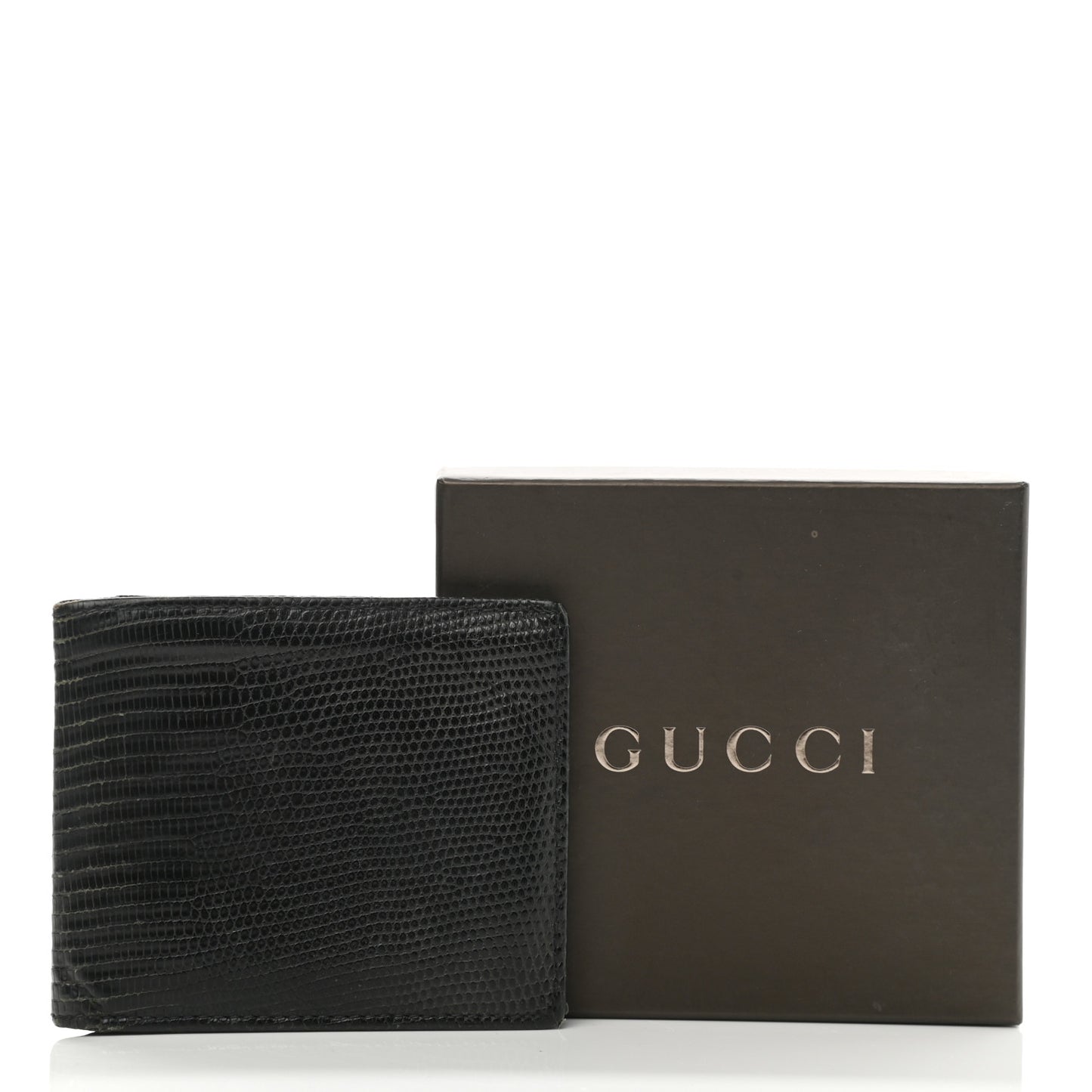 Lizard Bi-Fold Wallet Black