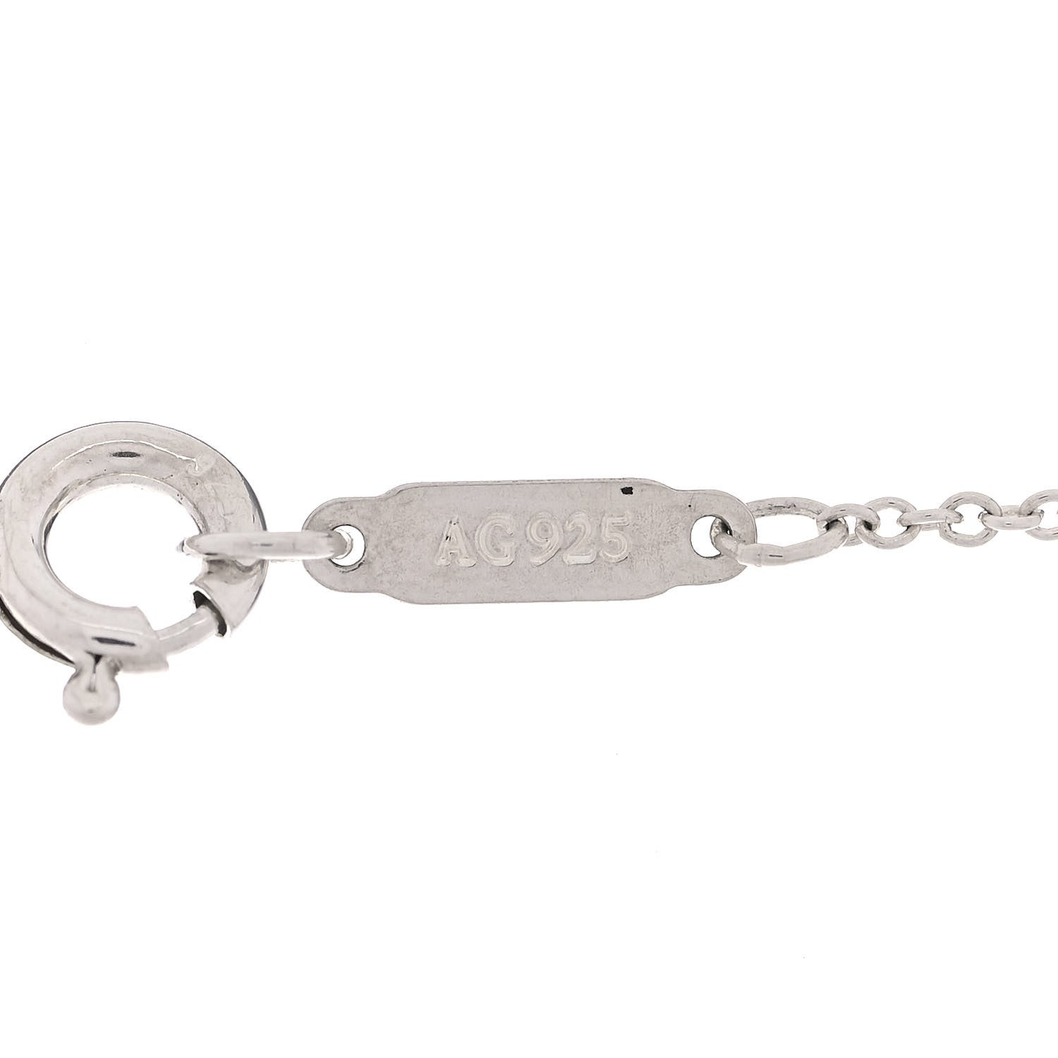 Tiffany Sterling Silver 1837 Interlocking Circles Pendant Necklace 5 of 8