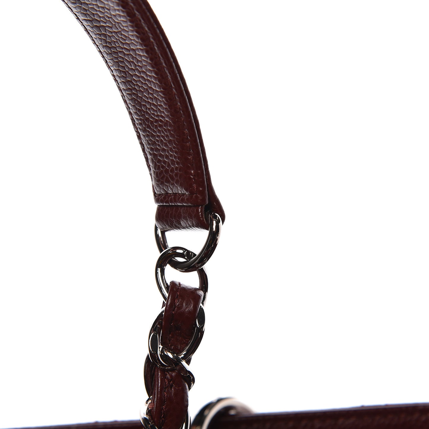 Caviar Quilted Grand Shopping Tote GST Dark Burgundy