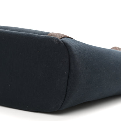 Hermes Canvas The Grooming Bag Bleu Navy Feu 15 of 15