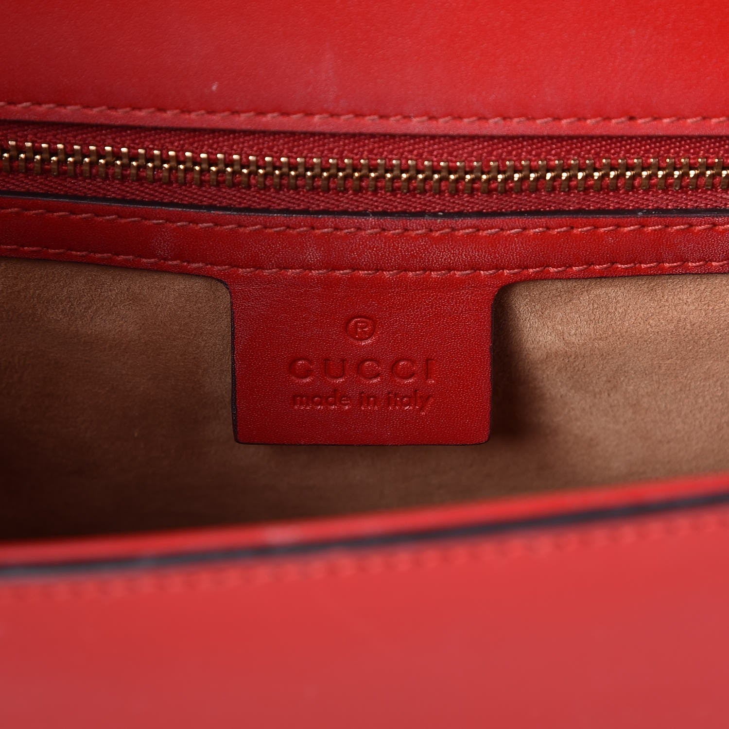 Gucci Calfskin Small Sylvie Shoulder Bag Hibiscus Red 7 of 8