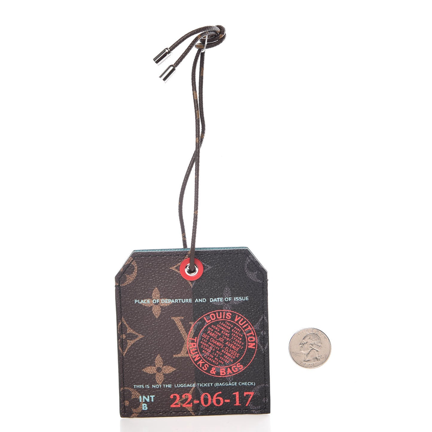 Monogram Shanghai Name Tag