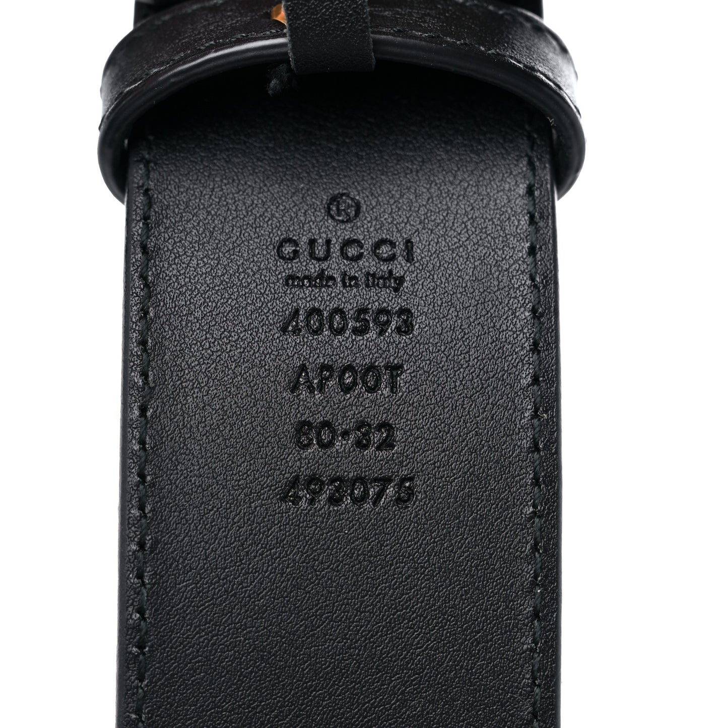 Calfskin Double G 40mm Belt 80 32 Black