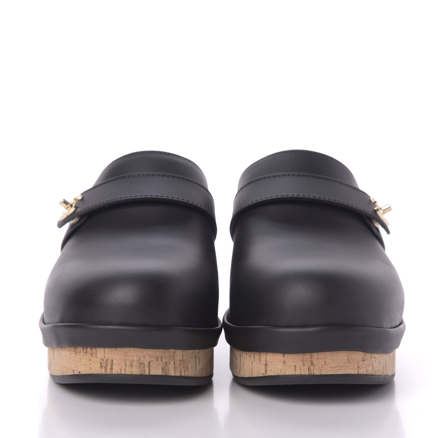 Chanel Calfskin CC Turn Lock Clogs 42 Black 2 of 8