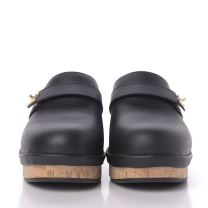 Chanel Calfskin CC Turn Lock Clogs 42 Black 2 of 8