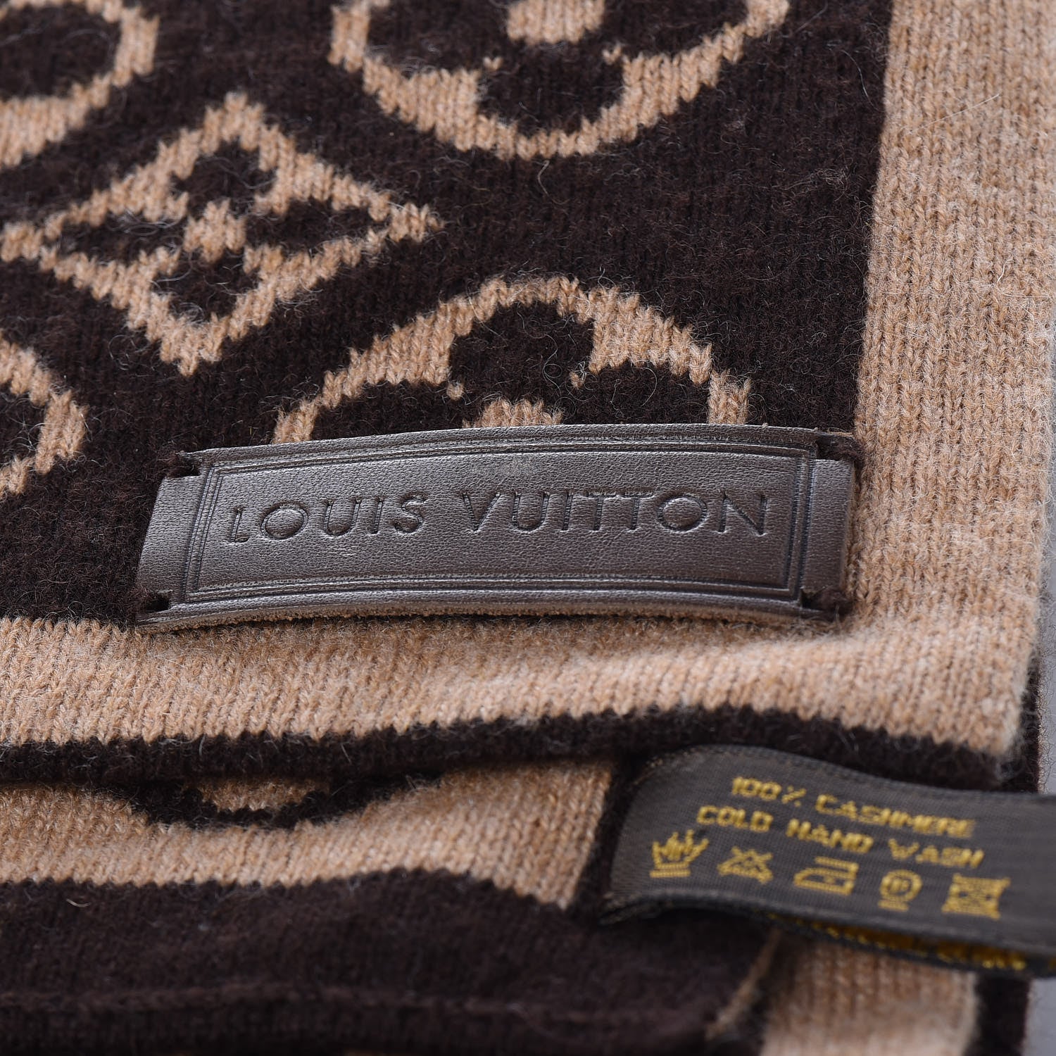 Louis Vuitton Cashmere Monogram Inventeur Scarf 3 of 4