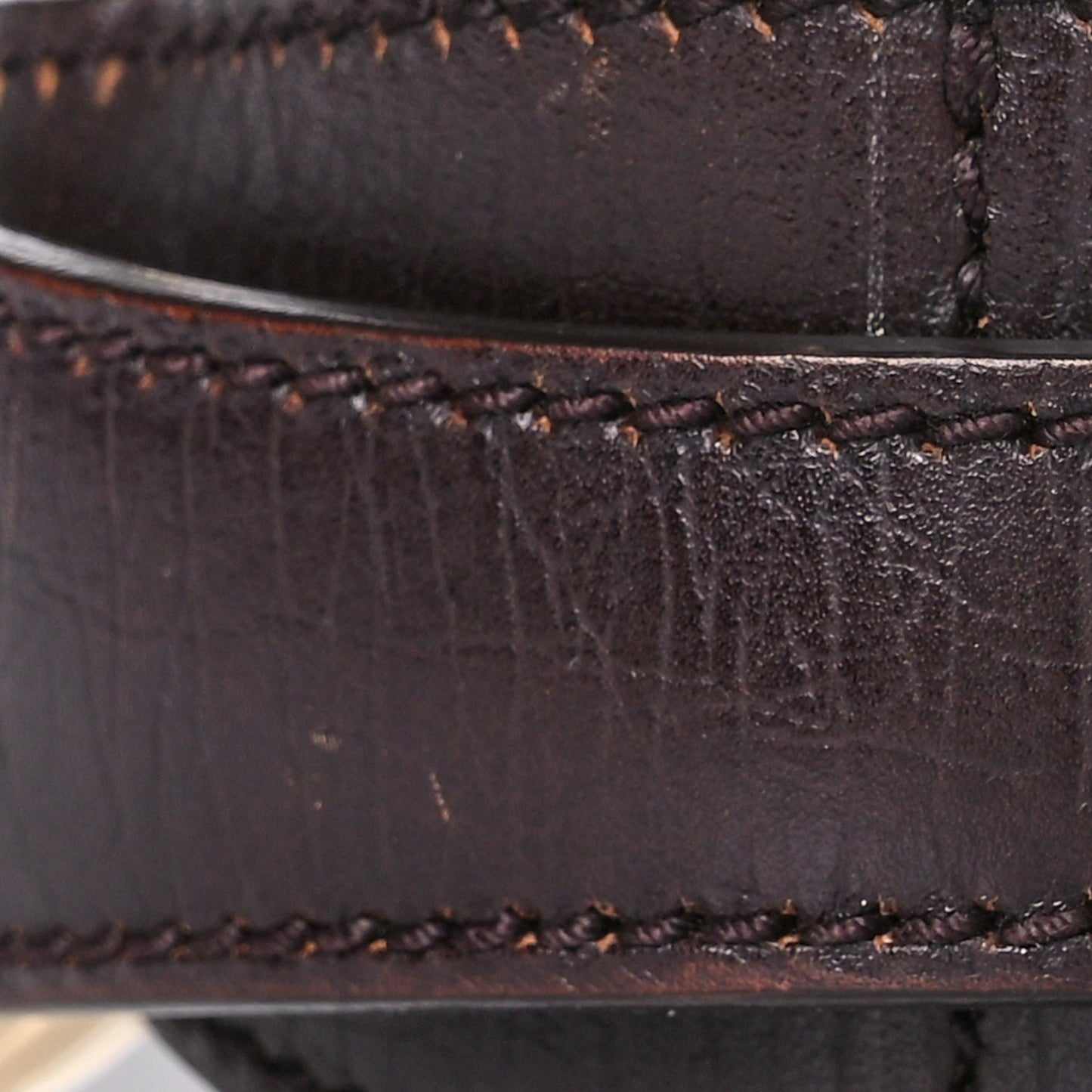 Monogram Medium Horsebit Chain Hobo Dark Brown