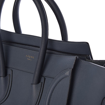 Celine Drummed Calfskin Mini Luggage Slate 12 of 12