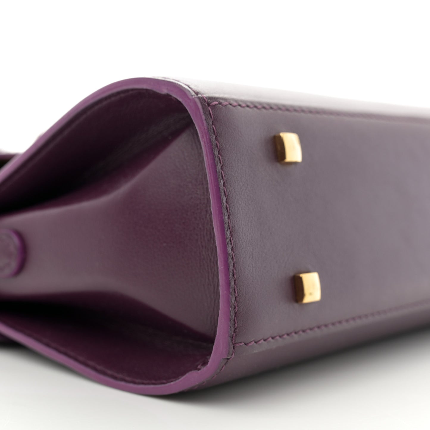 Smooth Calfskin Mini Tempete Satchel Prune