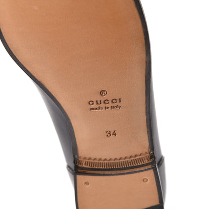 Gucci Calfskin Womens Jordaan Loafers 34 Black 7 of 9