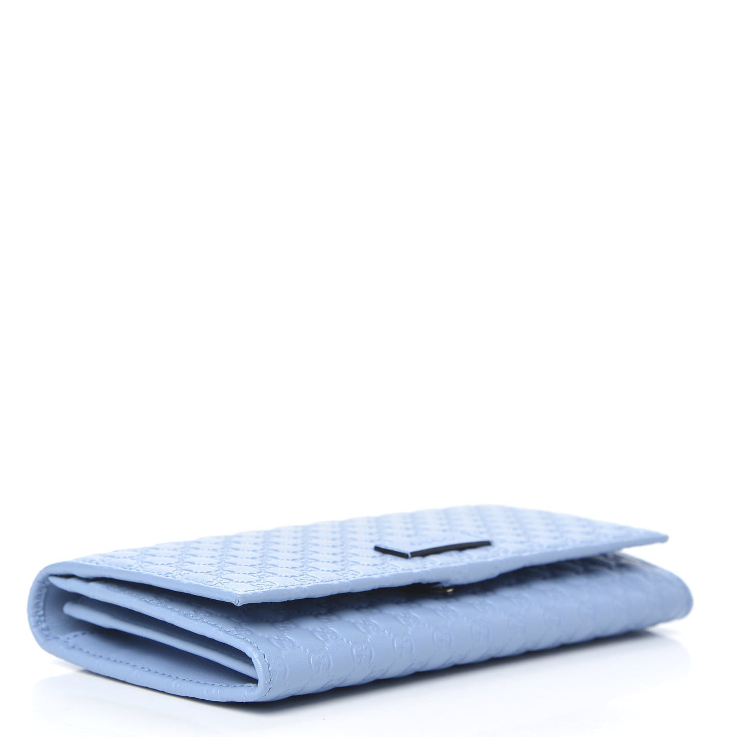 Soft Microguccissima Continental Wallet Mineral Blue