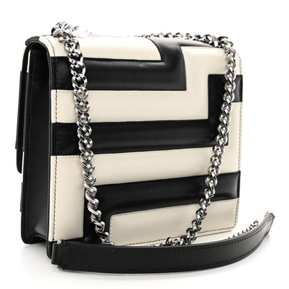 Jimmy Choo Nappa Quilted Avenue Quad Shoulder Bag White Black 3 of 9