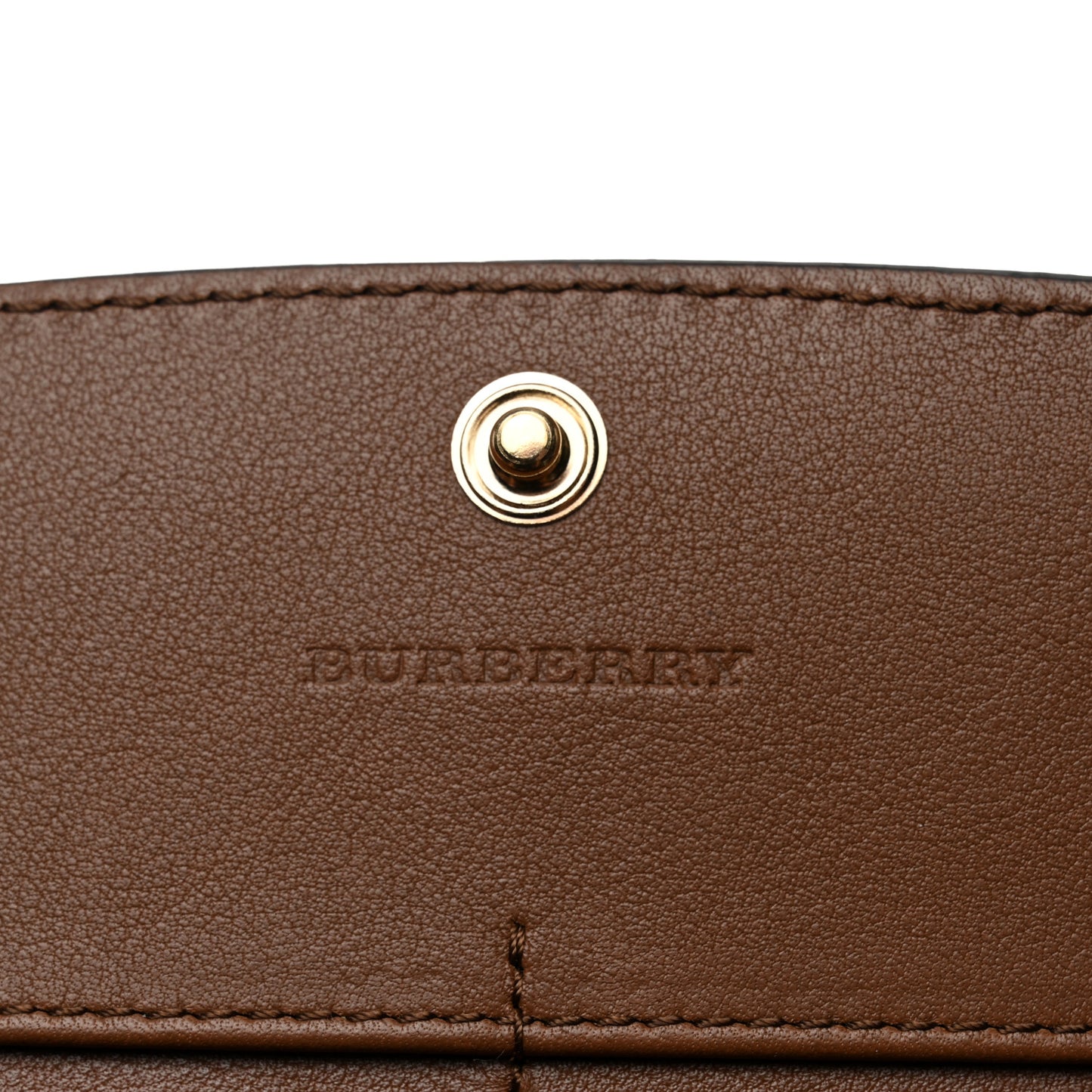 Calfskin Horseferry Check Porter Continental Wallet Tan