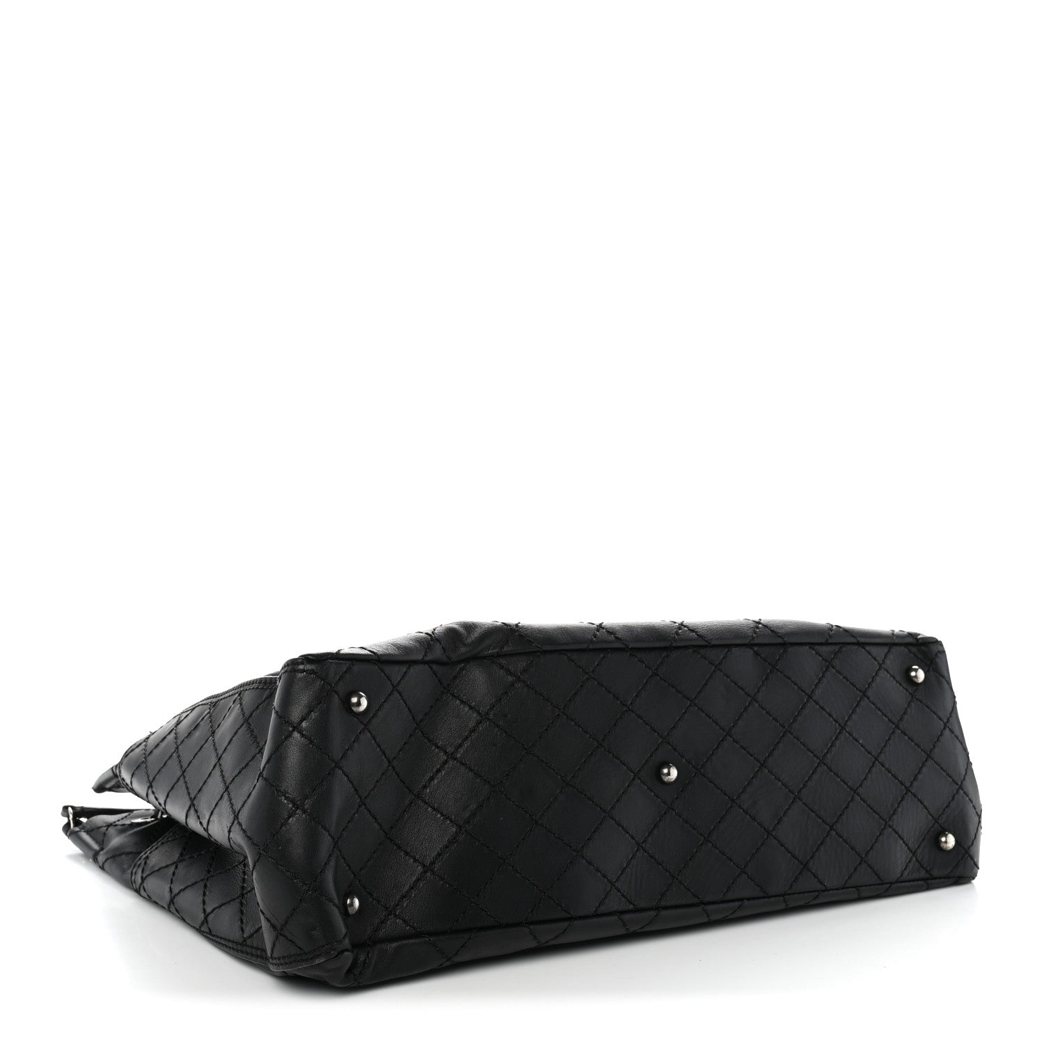 Chanel Grained Calfskin CC Pocket Tote Black 4 of 10