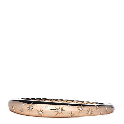David Yurman 18K Yellow Gold Diamond 9.5mm Pure Form Smooth Bracelet 1 of 5