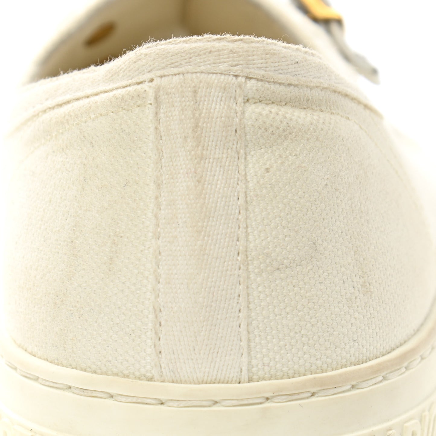 Canvas Walk 'N' Dior Low Top Sneakers 39.5 Milk