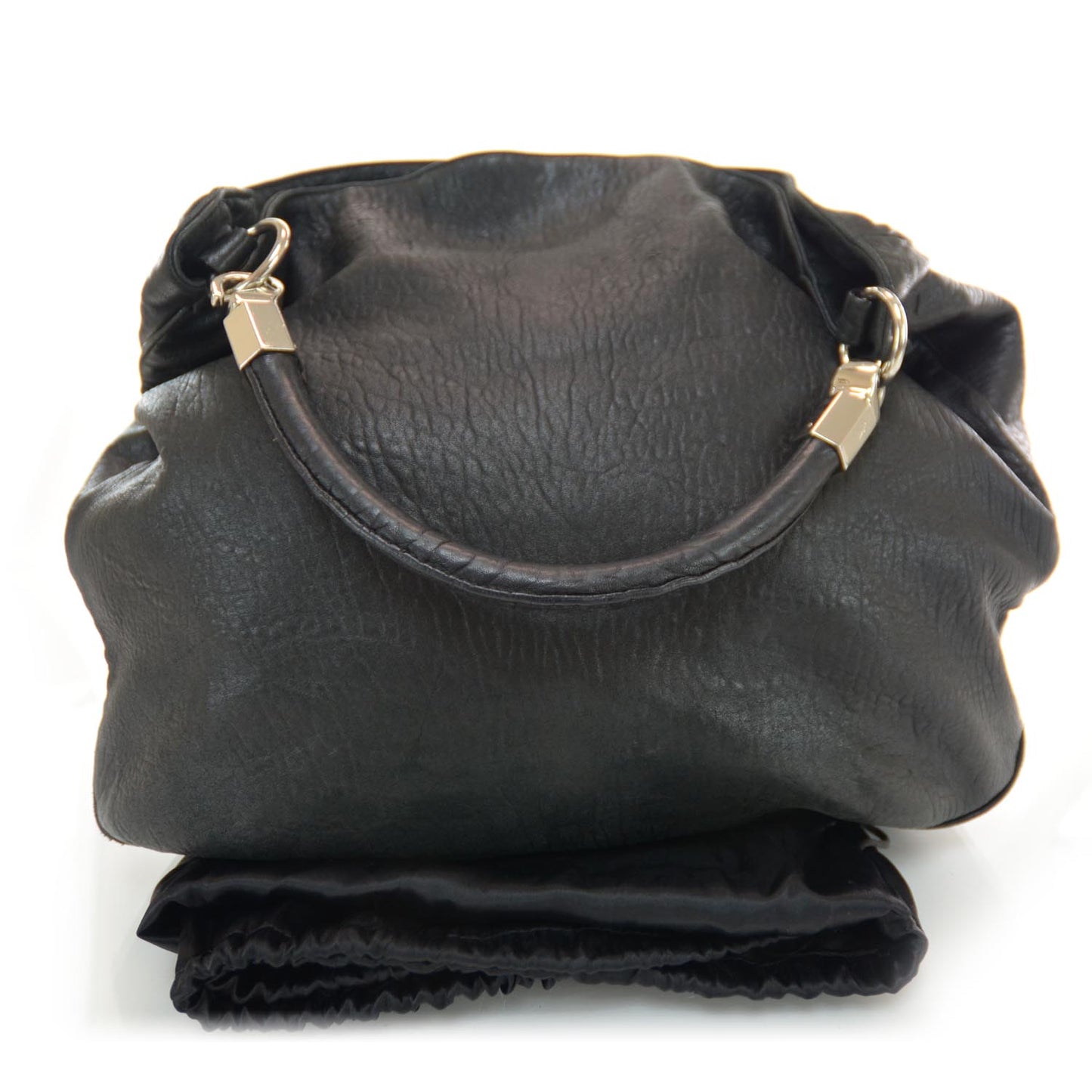 Leather Large Roady Hobo Black