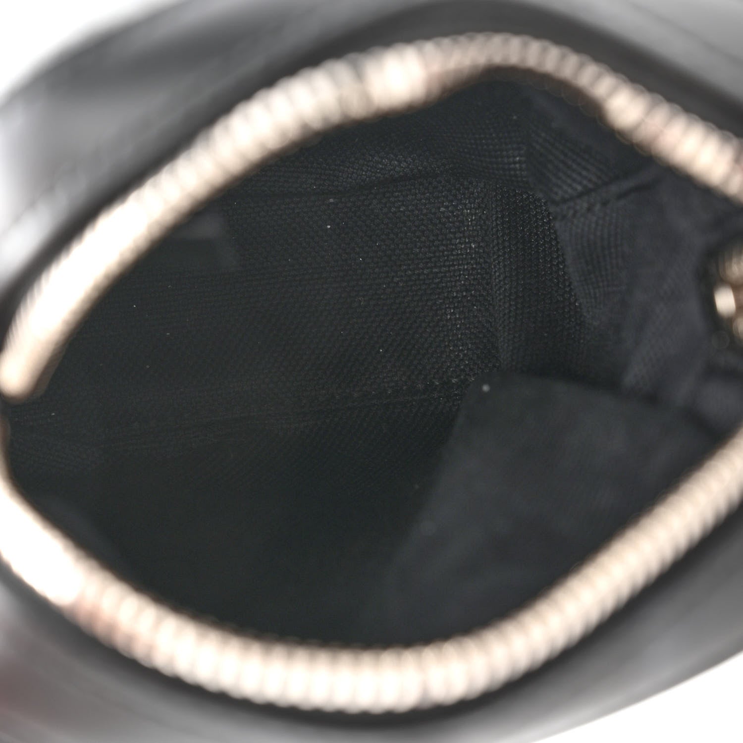 Gucci GG Supreme Monogram Appia Calfskin Web Small Camera Messenger Bag Black Grey 5 of 9