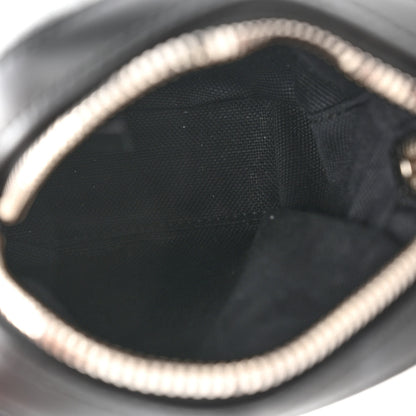 Gucci GG Supreme Monogram Appia Calfskin Web Small Camera Messenger Bag Black Grey 5 of 9