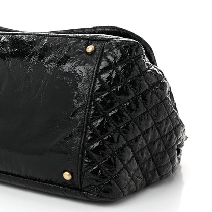 Chanel Vinyl XL Rock and Chain Flap Black 10 of 12