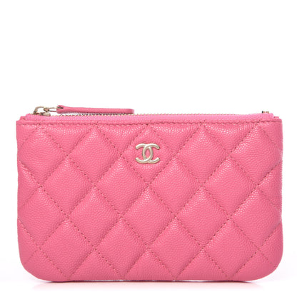 Chanel Caviar Quilted Small Cosmetic Case Pink 1 of 8