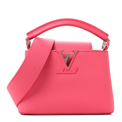 Louis Vuitton Taurillon Capucines Mini Fluo Pink 1 of 8