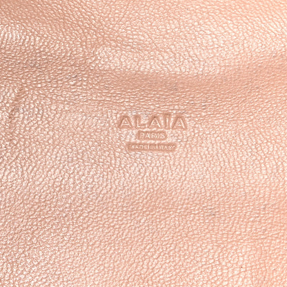 Alaia Calfskin Laser Cut Studded Mina 32 Tote Tote Black 7 of 12