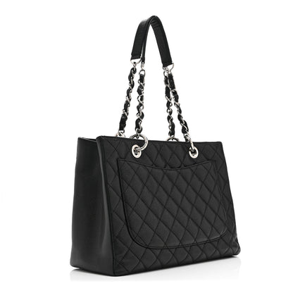 Chanel Caviar Quilted Grand Shopping Tote GST Black 3 of 10