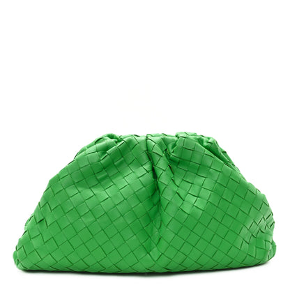 Bottega Veneta Nappa Maxi Intrecciato The Pouch Oversized Clutch Parakeet 1 of 7
