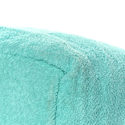 Chanel Terry Cotton CC Beach Tote Turquoise 12 of 16