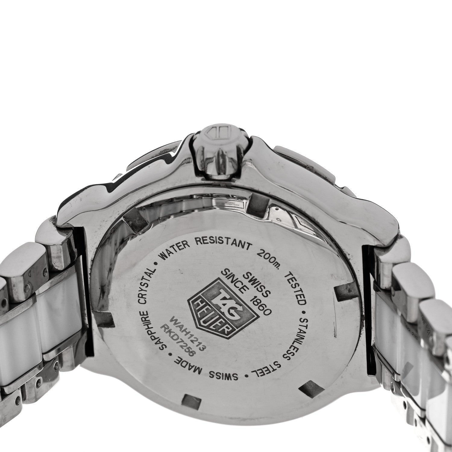 Tag Heuer Stainless Steel Ceramic Diamond 34mm Formula 1 Quartz Watch White WAH1213 4 of 5