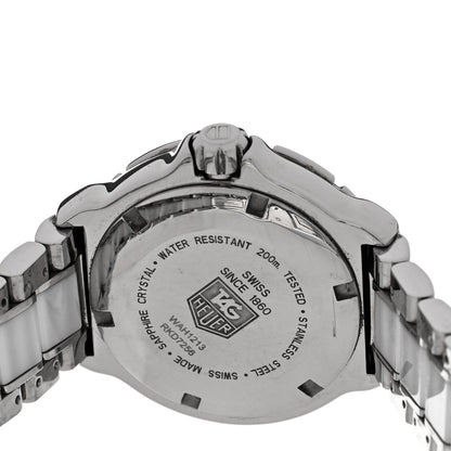 Tag Heuer Stainless Steel Ceramic Diamond 34mm Formula 1 Quartz Watch White WAH1213 4 of 5