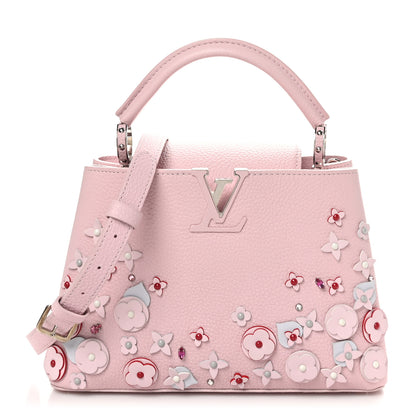Louis Vuitton Taurillon Mechanical Flowers Capucines BB Magnolia 1 of 10