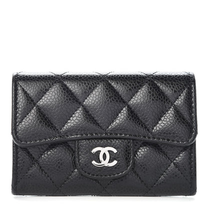 Chanel Caviar Quilted Flap Card Holder Black 1 of 8