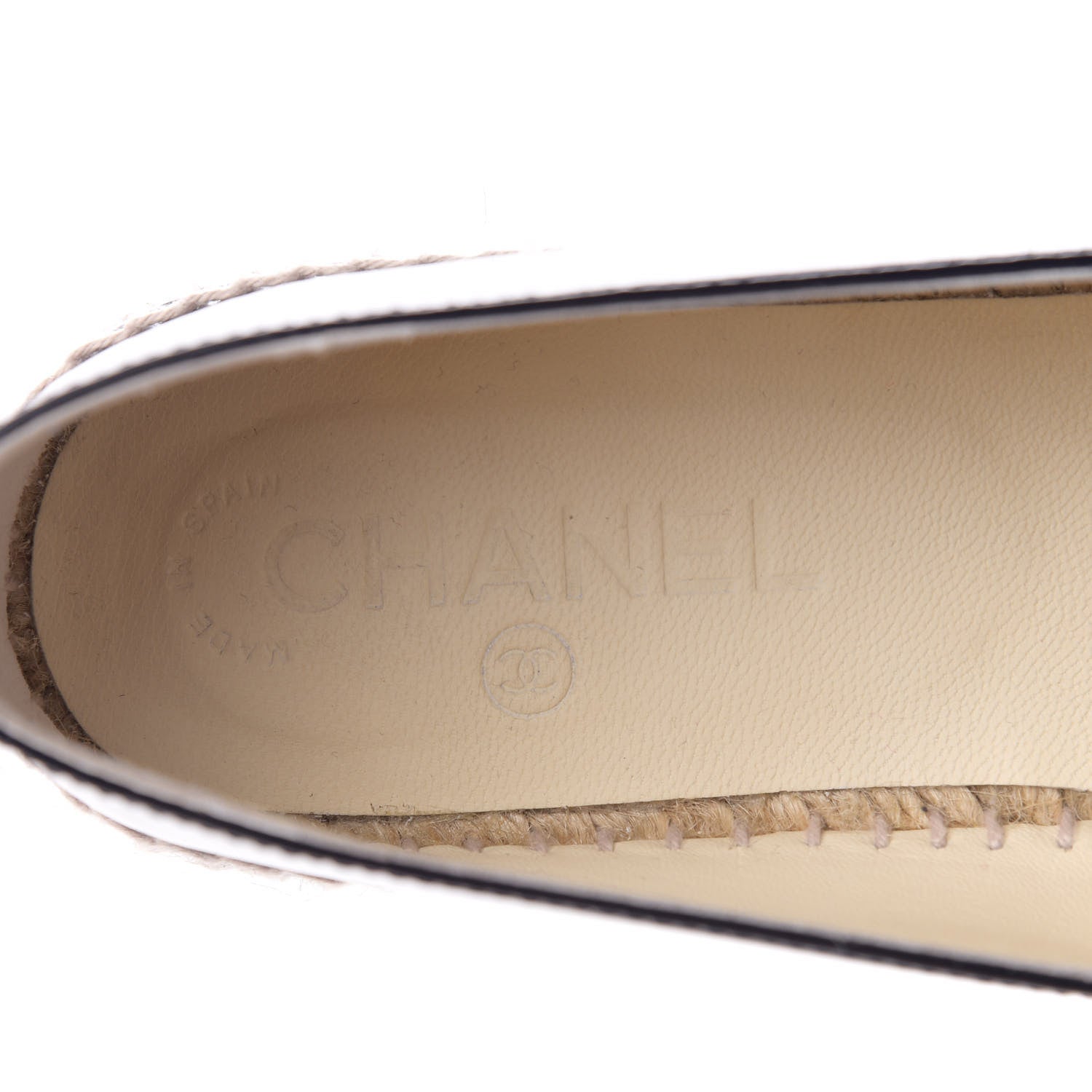 Chanel Patent CC Espadrilles 38 Navy 9 of 11