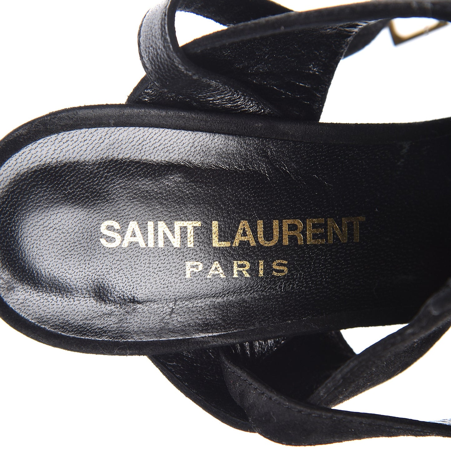 Suede Janis Sandals 35.5 Black