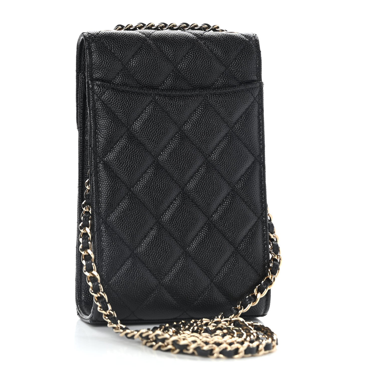 Chanel Caviar Quilted Classic Phone Holder Black 3 of 12
